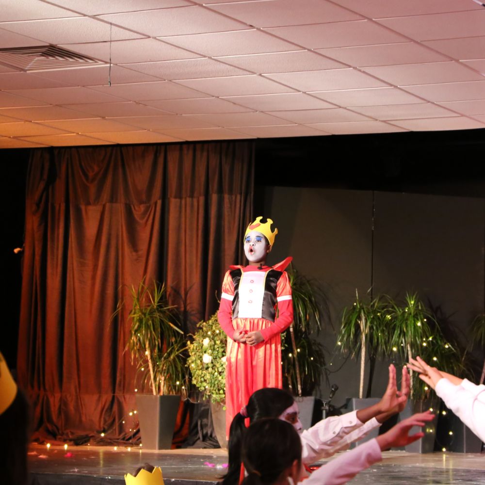 Photo of student performing on stage
